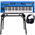 Yamaha MX49 II Blue Music Synthesizer + Keyboard-ständer (DPS-10) & Kopfhörer
