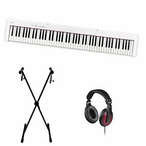 Casio CDP-S110 Weiß + X-Stand + Kopfhörer