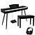 Sonora SDP-1 Schwarz E-Piano Set