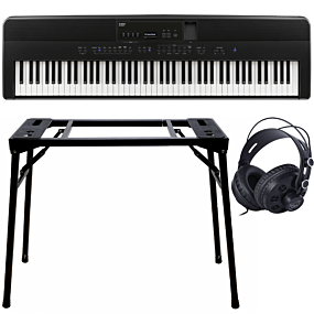 Kawai ES-920 Schwarz + Keyboard-ständer (DPS-10) & Kopfhörer