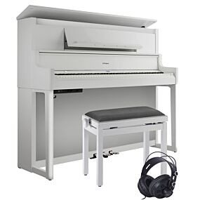 Roland LX-9 Weiß Poliert E-Piano Set