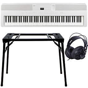Kawai ES-520 Blanc + Support (DPS-10) & Écouteurs