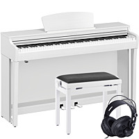 Yamaha CLP-725 Paquet de Piano Numérique Blanc