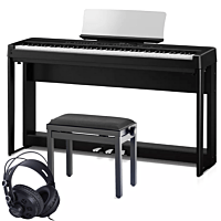 Kawai ES-520 Paquet de Piano Numérique Noir Complet avec Banc et Écouteurs