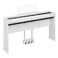 Yamaha P-225 Blanc Piano Numérique avec Pédale Triple et Support (L-200 + LP-1)