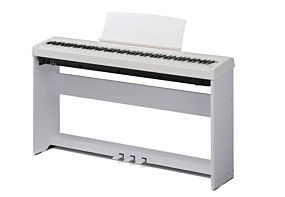 Kawai ES-110 Piano Numérique Blanc avec Pédale Triple & Support (F-350 + HML-1)