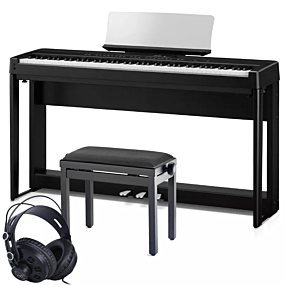 Kawai ES-920 Paquet de Piano Numérique Noir Complet avec Banc et Écouteurs