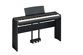 Yamaha P-125 Piano Numérique Noir avec Pédale Triple et Support (LP-1 + L-125)