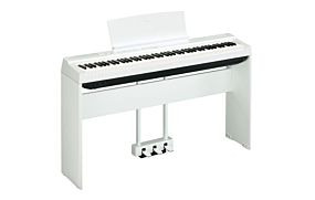 Yamaha P-125a Piano Numérique Blanc avec Pédale Triple et Support (LP-1 + L-125)