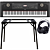 Yamaha DGX-670 Portable Grand Schwarz + Keyboard-ständer (DPS-10) & Kopfhörer