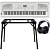 Yamaha DGX-670 Portable Grand Weiß + Keyboard-ständer (DPS-10) & Kopfhörer