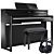 Roland HP704 Schwarz Poliert E-Piano Set