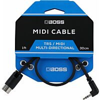 Boss BMIDI-1-35 MIDI Cable (30cm)