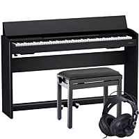 Roland F-701 Schwarz E-Piano Set