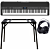 Roland FP-90X Schwarz + Keyboard-ständer (DPS-10) & Kopfhörer