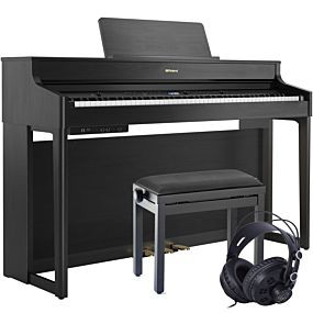 Roland HP-702 Schwarz E-Piano Set