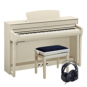 Yamaha CLP-745 Esche Weiß E-Piano Set