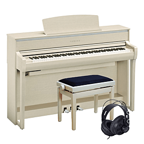 Yamaha CLP-775 Esche Weiß E-Piano Set