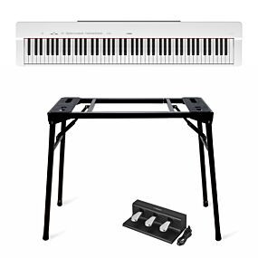 Yamaha P-225 White + Stand (DPS-10) + Pedals (FC35)