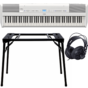 Yamaha P-515 Weiß + Keyboard-ständer (DPS-10) & Kopfhörer