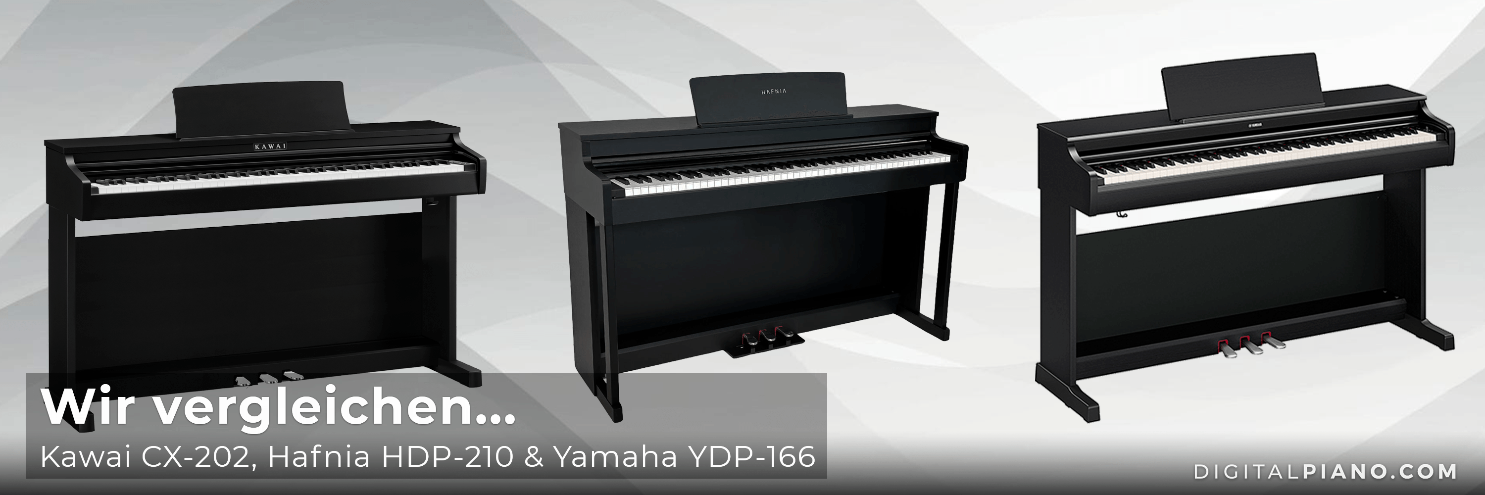 Wir vergleichen Kawai CX-202, Hafnia HDP-210 und Yamaha YDP-166