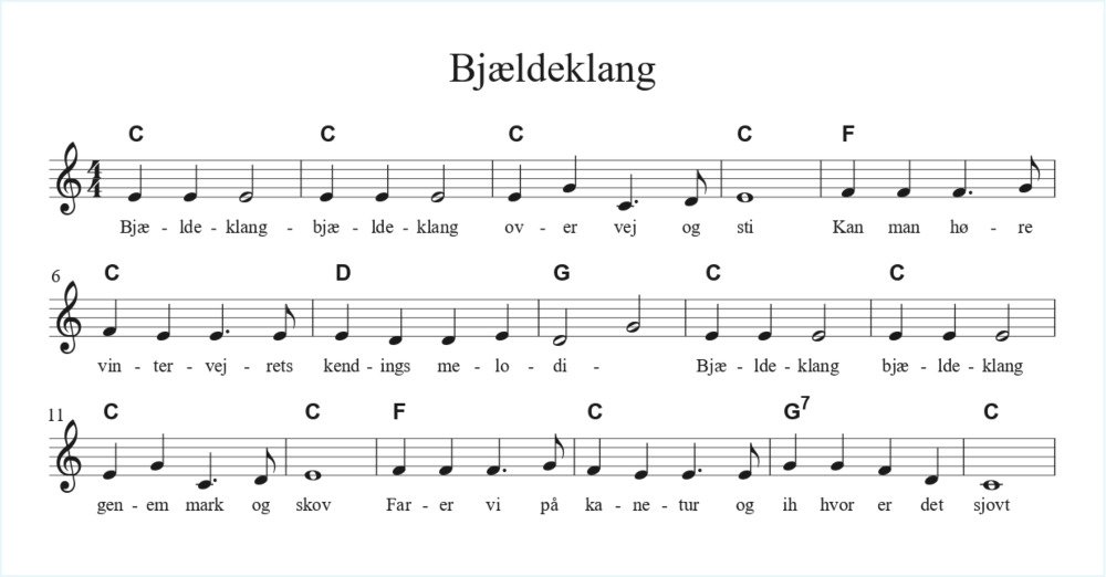 TOP 5 - Julesange til digitalt klaver