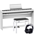 Roland FP-30X White with Complete Setup with Stand, Bench and Headphones