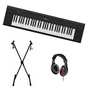 Yamaha NP-15 Sort + Krydsstativ + Hovedtelefoner