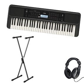 Yamaha PSR-E383 + Stativ + Hovedtelefoner (Hama)
