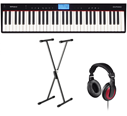 Roland GO:PIANO (GO-61P) + Stand + Headphones (Hama)