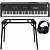 Yamaha MX88 Black Music Synthesizer + Stativ (DPS-10) & Hovedtelefoner