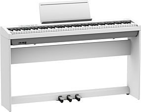 Roland FP-30X White Digital Piano with Complete Setup (KSC-70 + KPD-70)