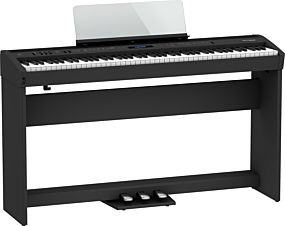 Roland FP-60X Black Digital Piano with Complete Setup (KSC-72 + KPD-90)