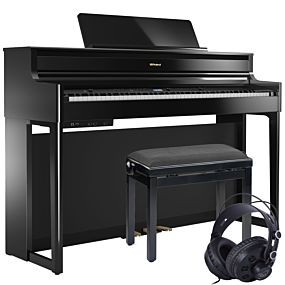 Roland HP-704 Polished Black Package