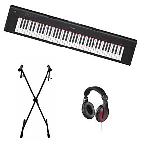 Yamaha NP-32 Black Digital Piano + Stand + Headphones
