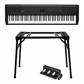 Yamaha P-525 Black + Stand (DPS10) + Pedals (FC35)