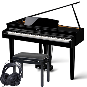 Kawai DG-30 Polished Ebony Digital Grand Piano Package