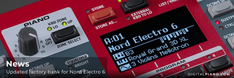 News - Updated factory bank for Nord Electro 6