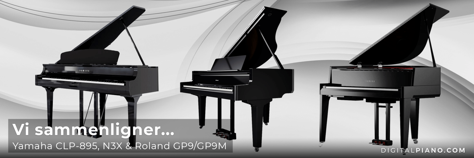 Vi sammenligner Yamaha CLP-895GP, N3X & Roland GP9/GP9M