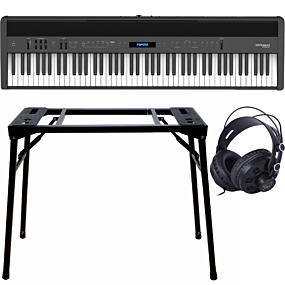 Roland FP-60X Black + Stand (DPS-10) & Headphones