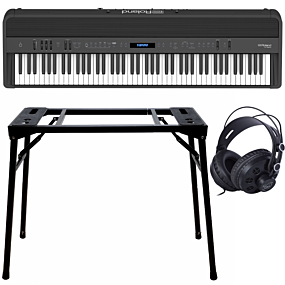 Roland FP-90X Black + Stand (DPS-10) & Headphones