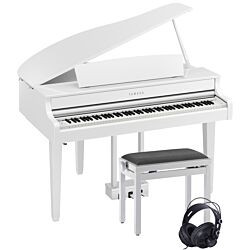 Yamaha CLP-865GP Set de Piano de Cola Digital en Blanco Pulido