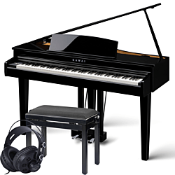 Kawai DG-30 Set de Piano de Cola Digital en Ébano Pulido