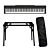 Yamaha P-225 Negro + Soporte (DPS-8) + Softbag