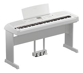 Yamaha DGX-670 White Digital Piano Bundle (L-300+ LP-1)