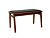 Sonora B Walnut Bench (Black Seat)