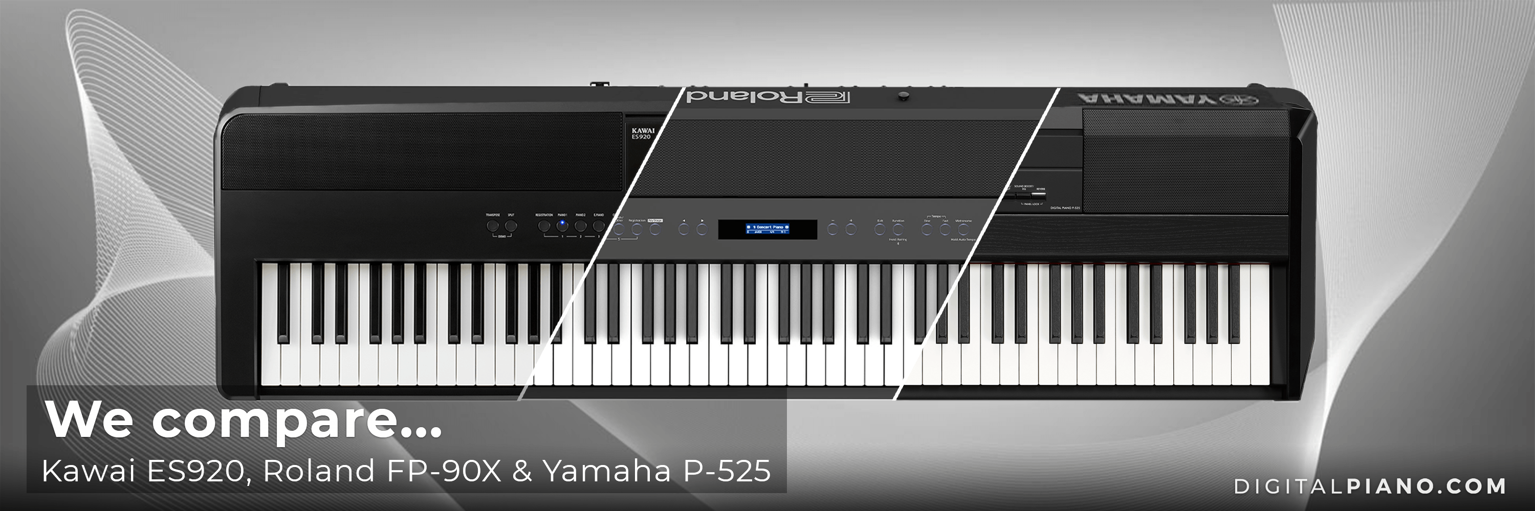 We compare ES920, P-525 and FP-90X