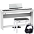 Roland FP-60X White Digital Piano with Complete Setup with Stand, Bench and Headphones