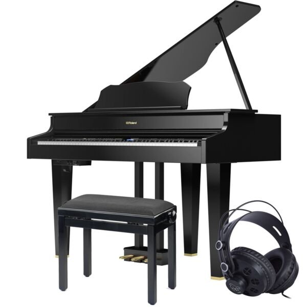 Roland GP607 Polished Black Digital Grand Package Digitalpiano Grand