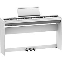 Roland FP-30X White Digital Piano with Complete Setup (KSC-70 + KPD-70)